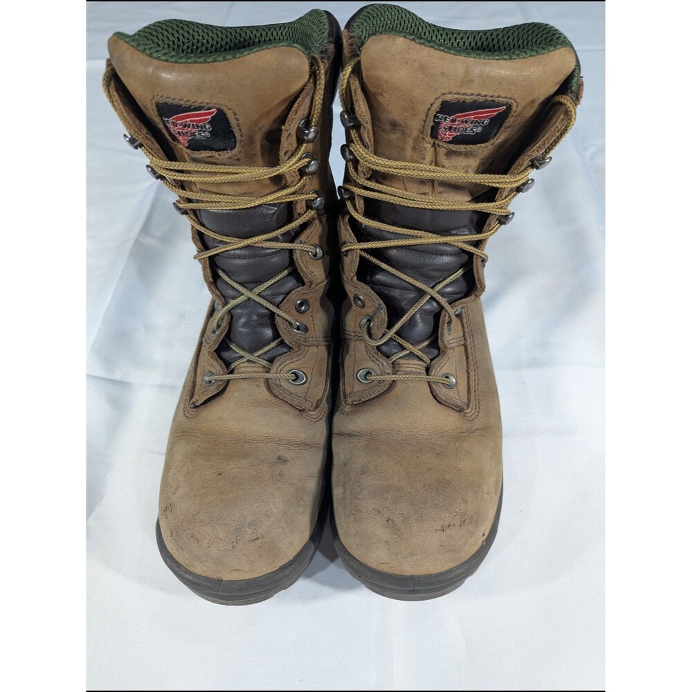 Red Wing Brown Men's Lace-Up King Toe Work Boots